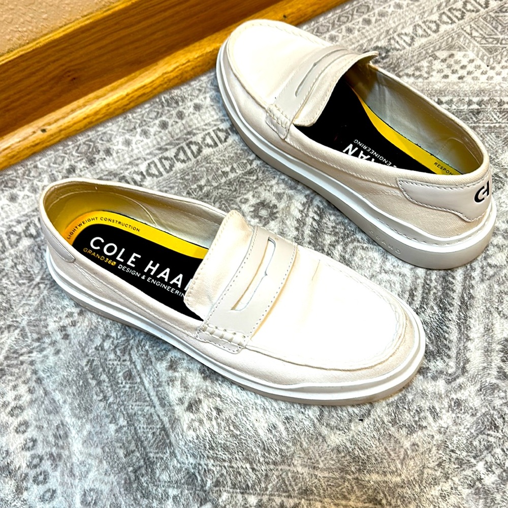 Worn once Cole Haan canvas loafers. Great condition.